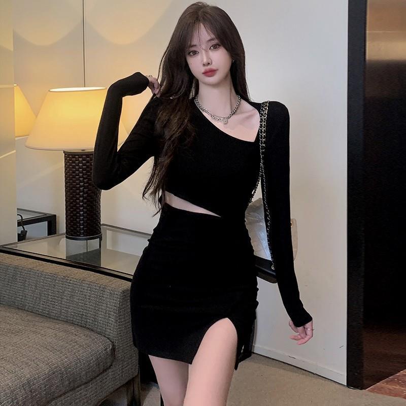 Đầm đen cut eo siêu cháy cho các nàng