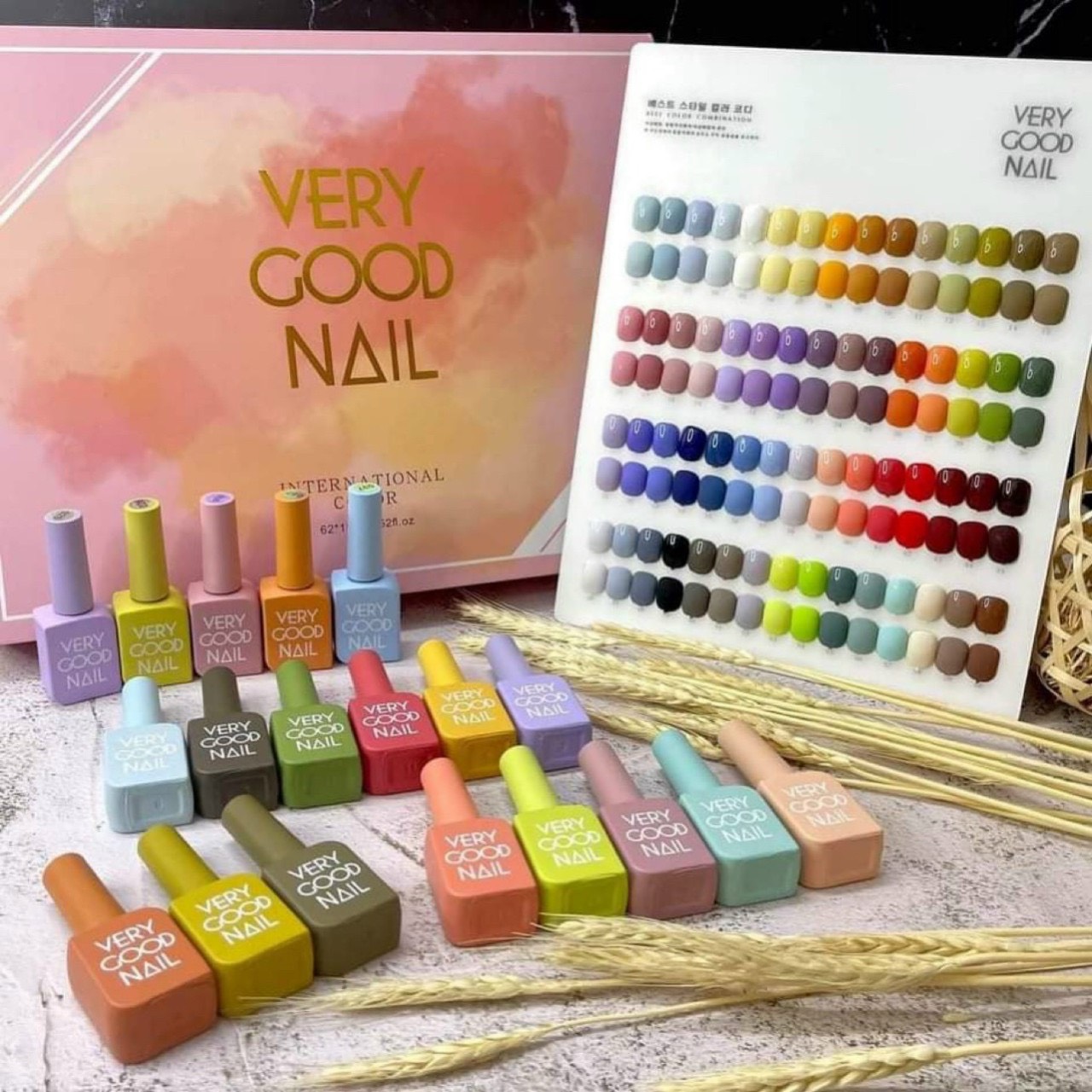 Sét sơn gel very good nail 60 mầu - tặng kèm bảng màu, base top