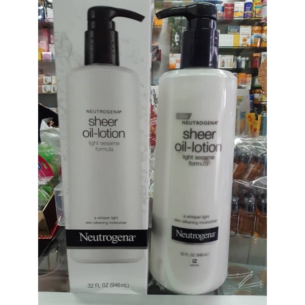 Neutrogena Sheer Oil-Lotion light Sesame formula ขนาด 946ml | Lazada.co.th