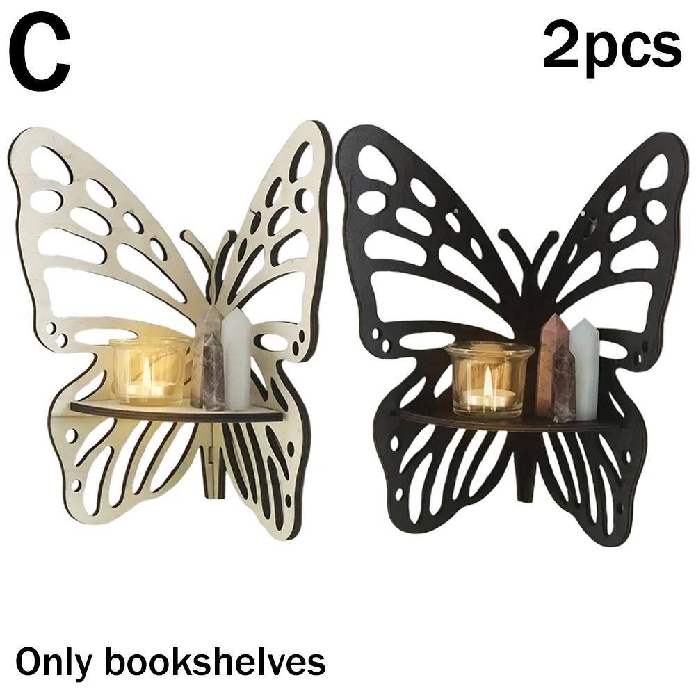 Wooden Butterfly Corner Bookshelf Wall Corner Bookshelf Butterfly