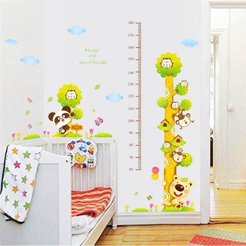 DECAL DÁN TƯỜNG THƯỚC ĐO GẤU NHỎ
