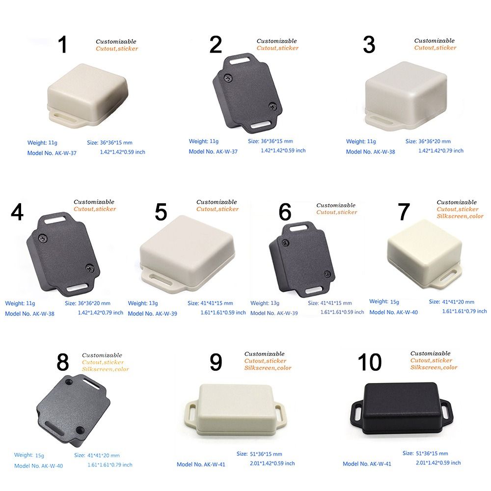 Z3V36VRC Housing Shells DIY ABS Plastic Instrument Case Waterproof Cover Project Electronic Project Box Junction Box