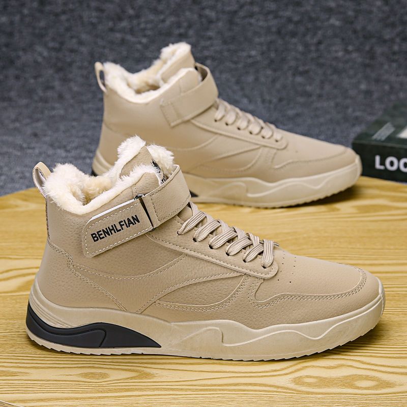High top shoes for men 2023 new trend leather work clothes for men's boots, casual labor protection for men's shoes, board shoes