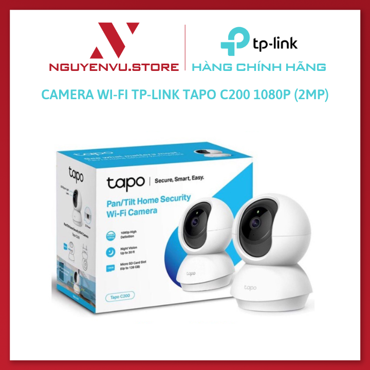 TP-Link TPO C200 1080p (2MP) WiFi Camera + 32GB memory card-Original