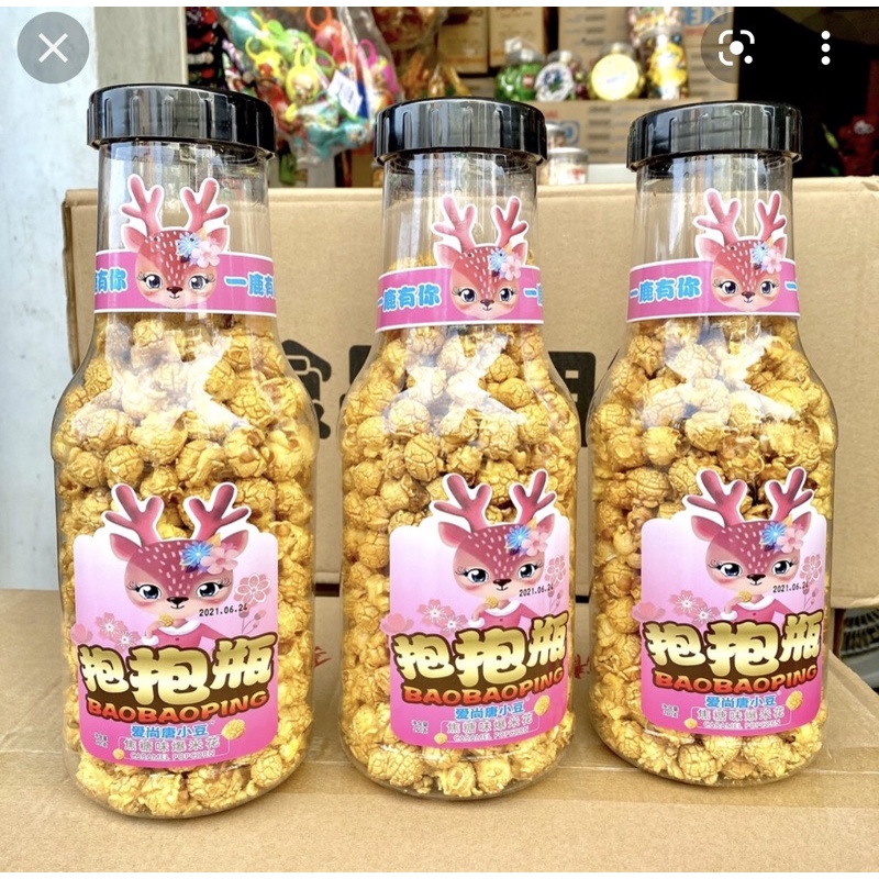 Chai bỏng ngô siêu to khổng lồ siêu hot bắp rang bơ