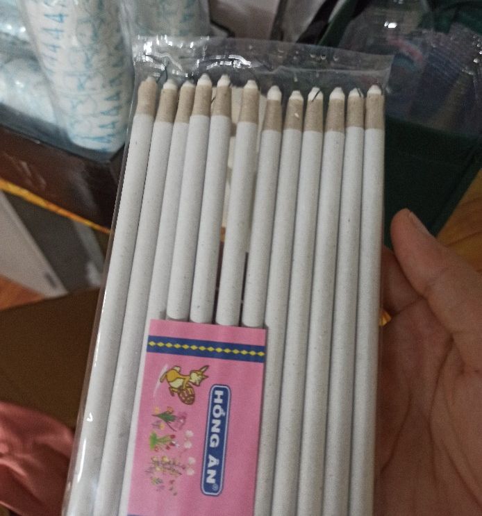 Sáp xé vỉ hồng ân - túi 12 cây