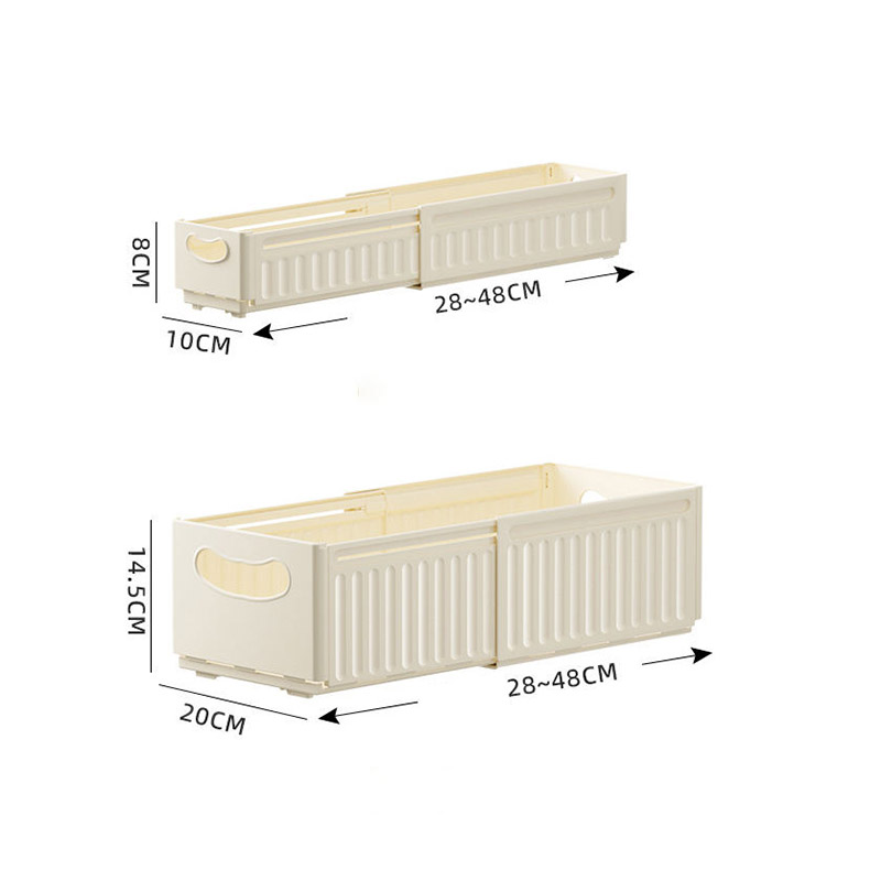 Retractable cabinets, storage boxes, deep cabinets, drawers, right-angled rectangular organizers, dividing tabletops, glove boxes