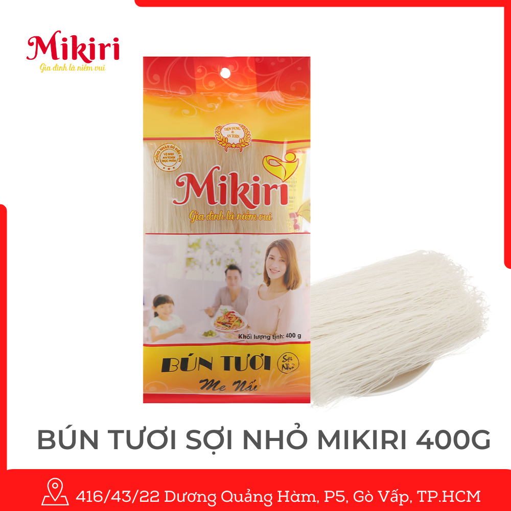 Combo 6 bún - nui Mikiri (2 bún sợi lớn, 2 bún sợi nhỏ, 2 nui vàng dài)