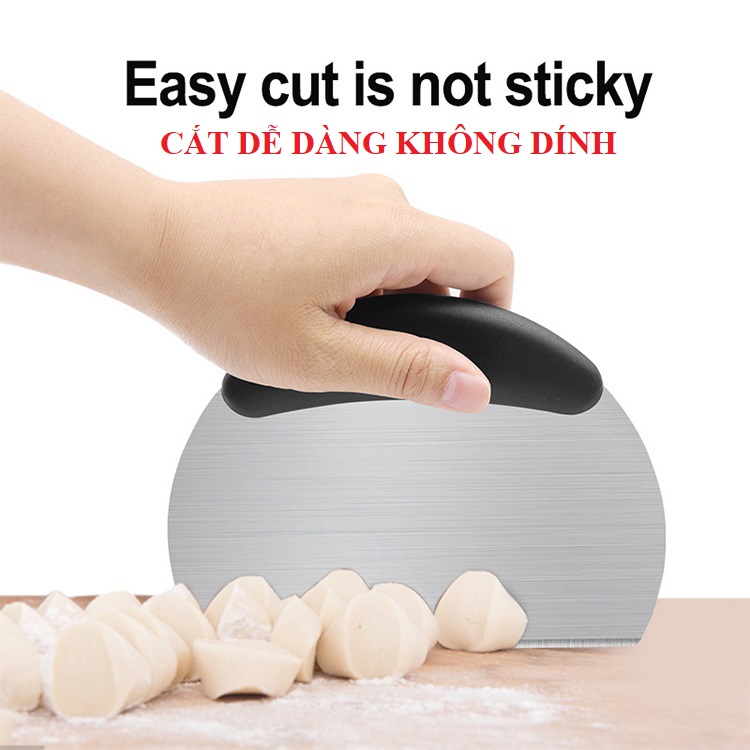 [1 CÁI] Dụng cụ cắt xắt bột, bánh mì, củ, quả bằng thép không gỉ cán nhựa dễ cầm - 000846