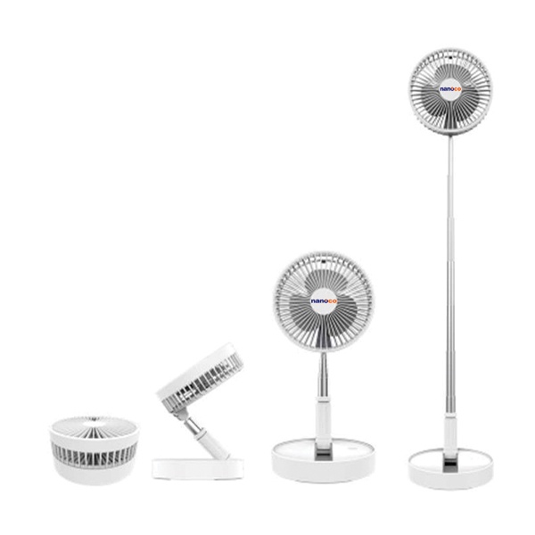 Quạt sạc điện Nanoco NFF1617W Trắng