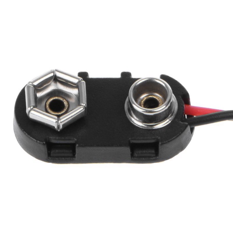 Đầu Kẹp Nối Pin PP3 9V 150mm Màu Đen Đỏ