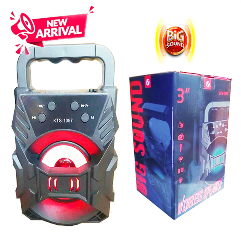 KTS 1057 Extra Bass Portable Speaker With Bluetooth, TF Memory Card Reader and USB Pen Drive Speaker. 