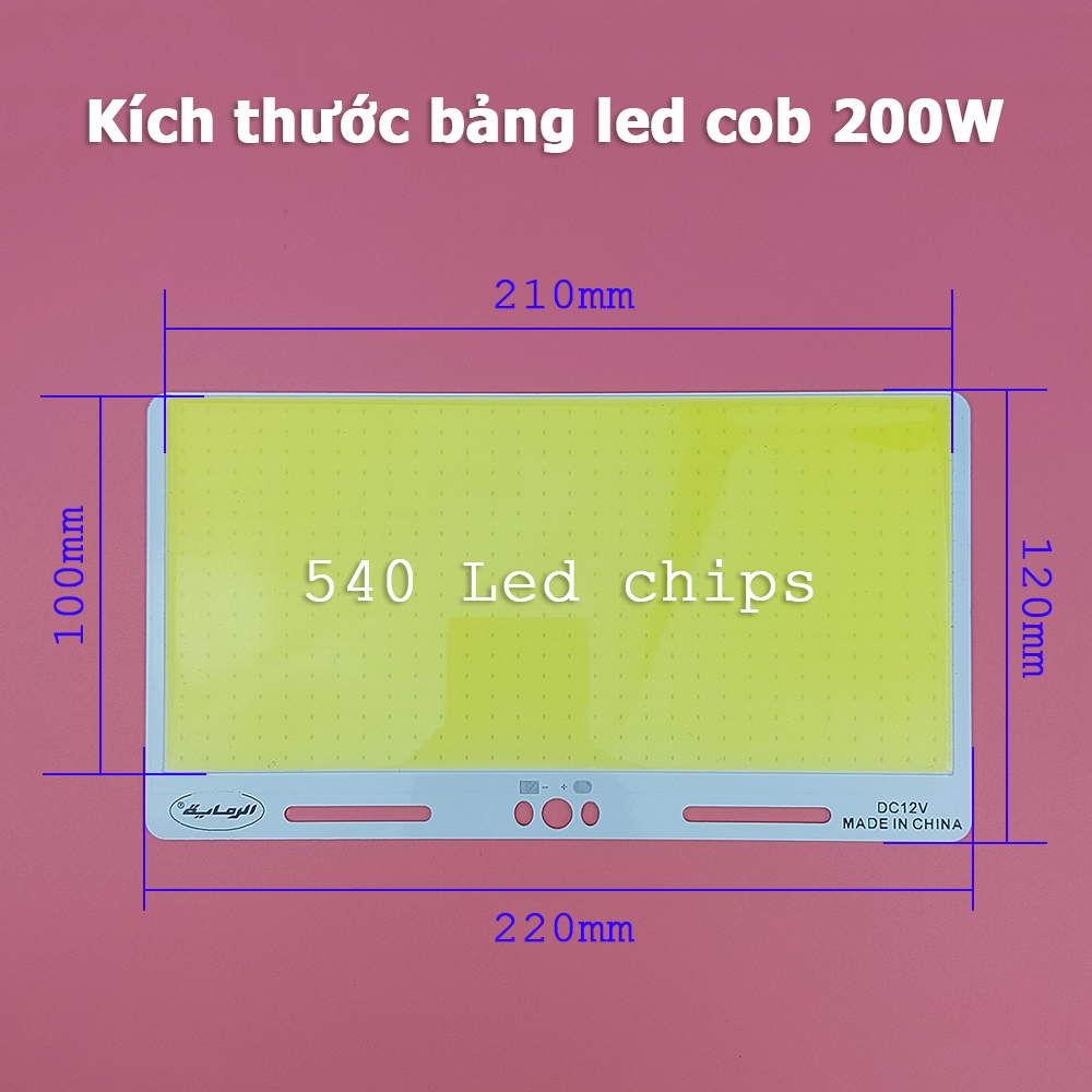 Bảng đèn led cob công suất lớn 200w 300w siêu sáng 12V - 14V Module Led Panel