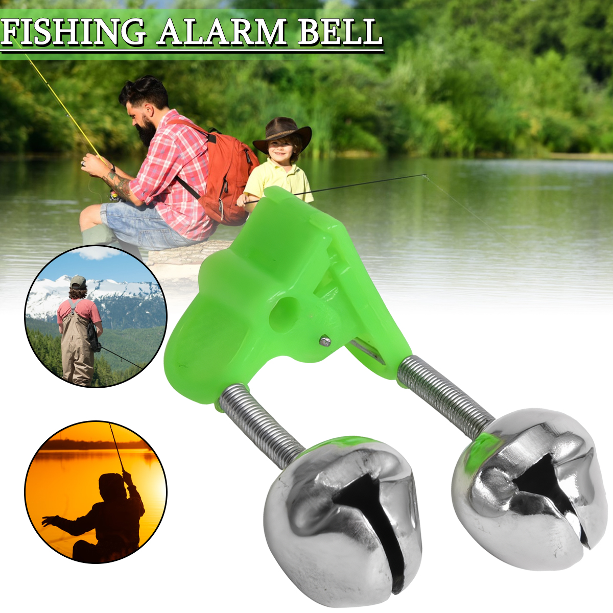 PEXELS New Plastic Fishing Rod Alarm Bell Plastic Fishing Bell Clips for  All Sea Rod