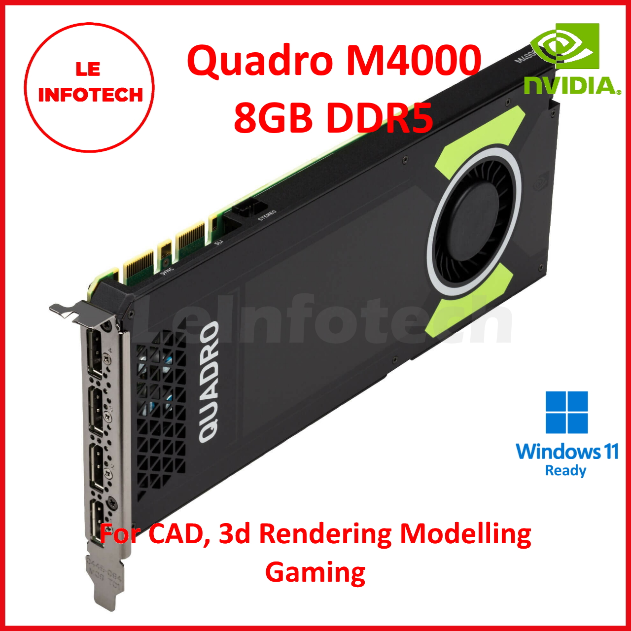 NVIDIA Quadro M4000 8GB GDDR5 Maxwell GPU 256 bit 4xDisplayPort
