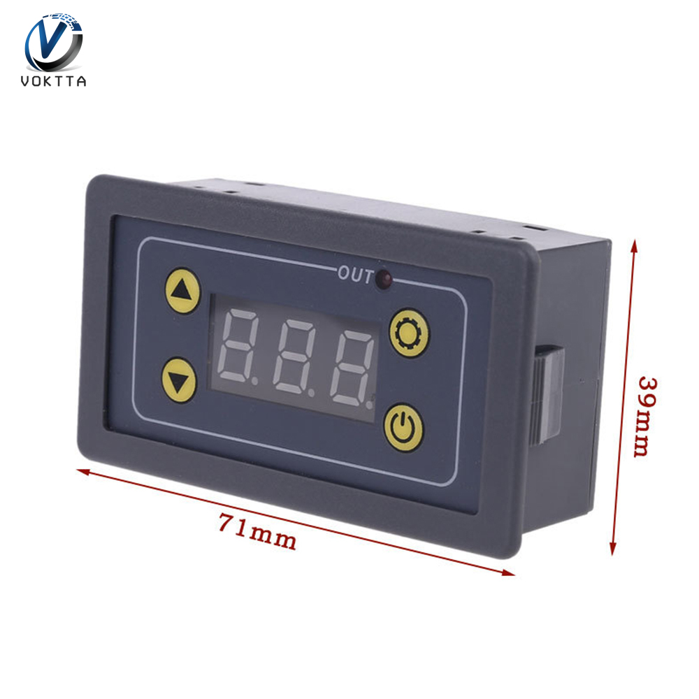 VOKTTA Rơle tác dụng chậm mô-đun 5V 12V 24V Rơle hẹn giờ 0.01S-999min Hẹn Giờ Kỹ Thuật Số chu kỳ chậm trễ mô-đun chuyển đổi AC 220V Power-off điều khiển