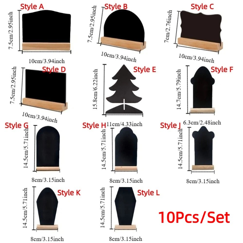 Write Plate 10Pcs/Set Welcome Decorative Sign Portable Mini Double-Sided ...