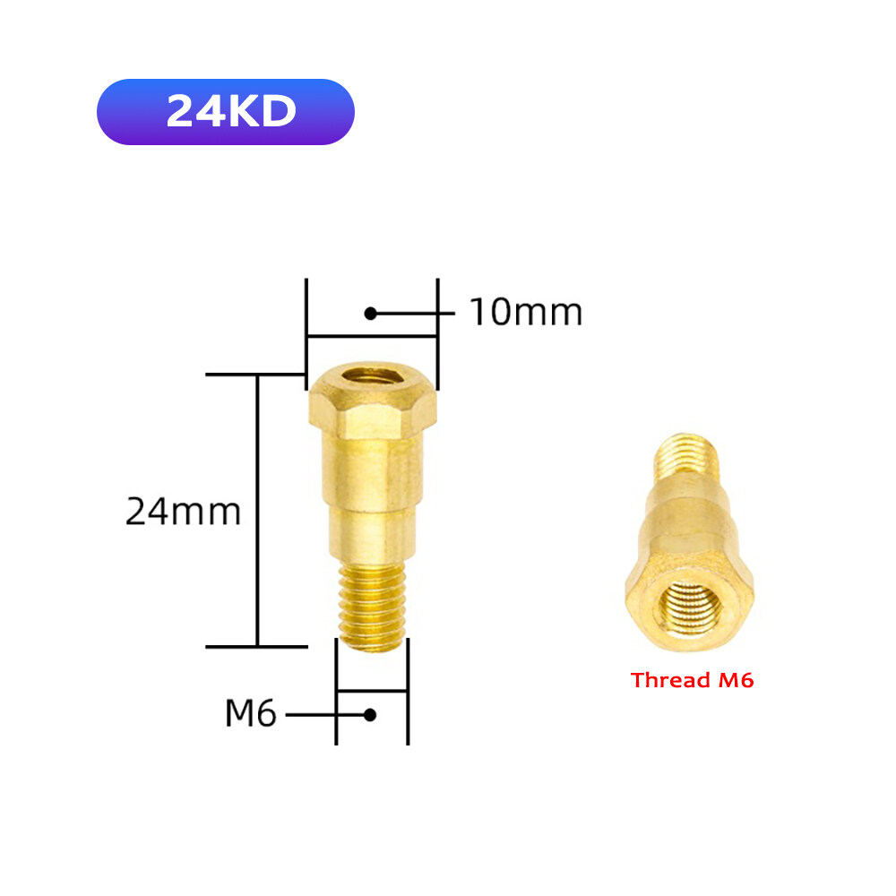 Welding Weld MIG Gas Nozzle Shroud Replacement Welding G-un Connecting Rod For Welder Machine Torch Gold 24KD 36KD