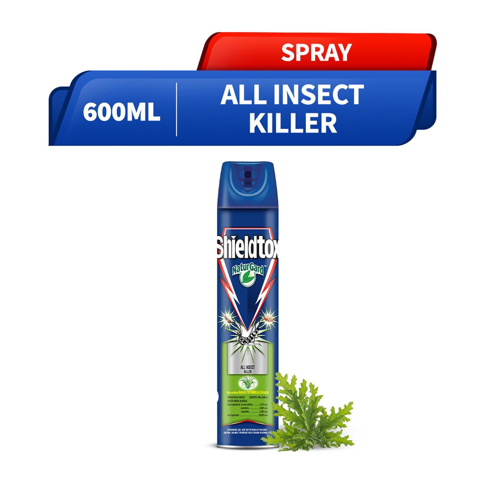 Shieldtox NaturGard All Insect Killer Spray Citronella 600ML | Lazada ...