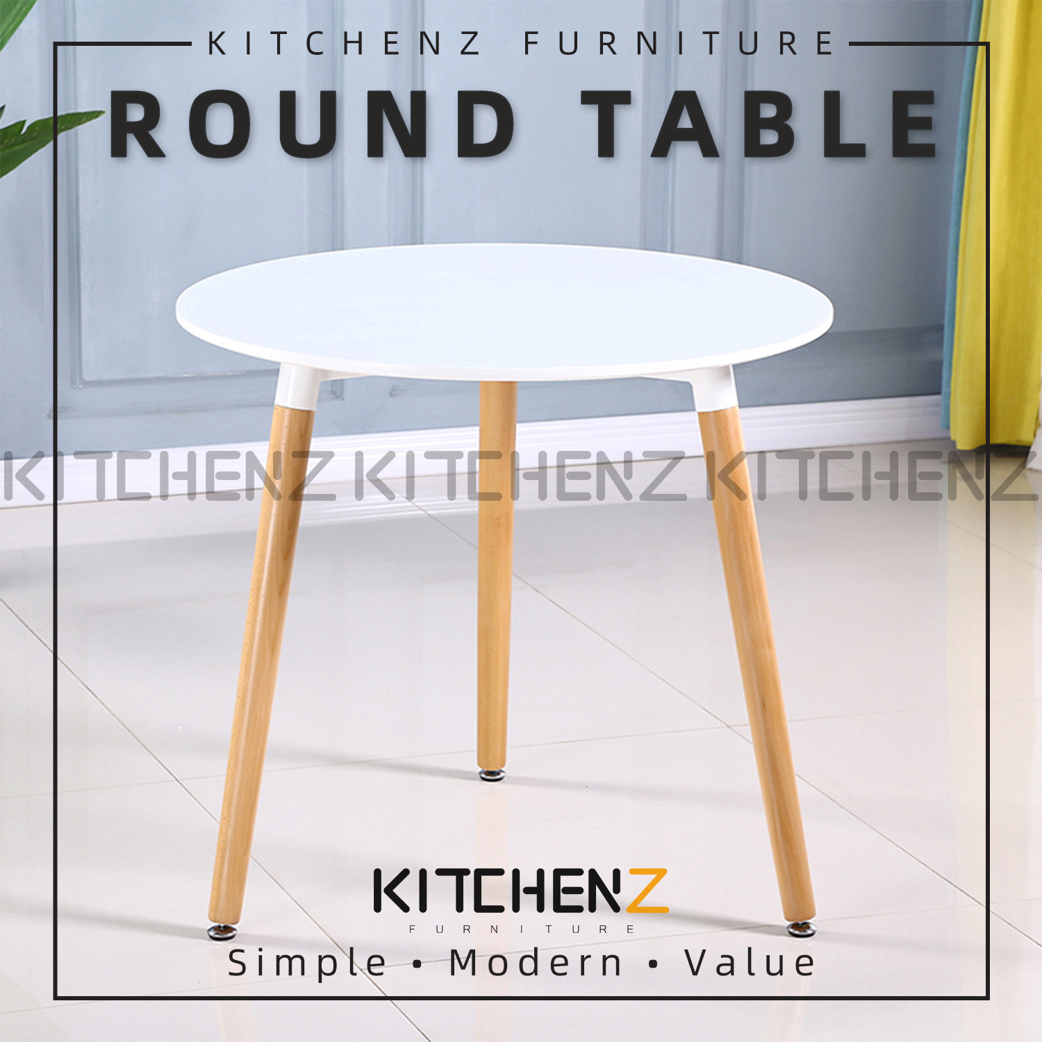 60cm round dining table