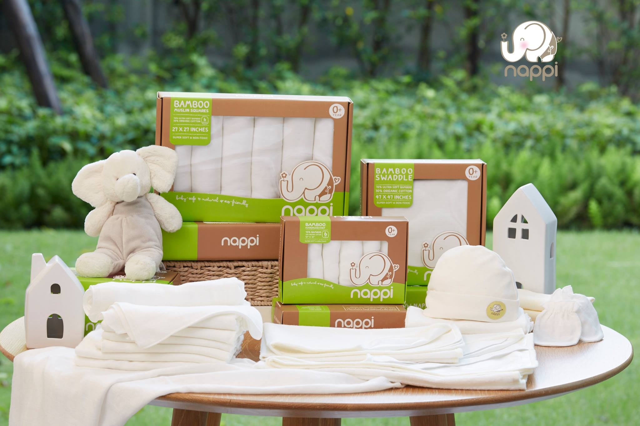 [ NAPPI ] [ HÀNG CHÍNH HÃNG ] Khăn sữa sợi tre Nappi (6 chiếc/hộp)
