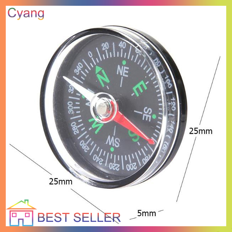 Cyang 30mm Mini Compass Camping Hiking Outdoor Travel Navigation Wild Survival Tool