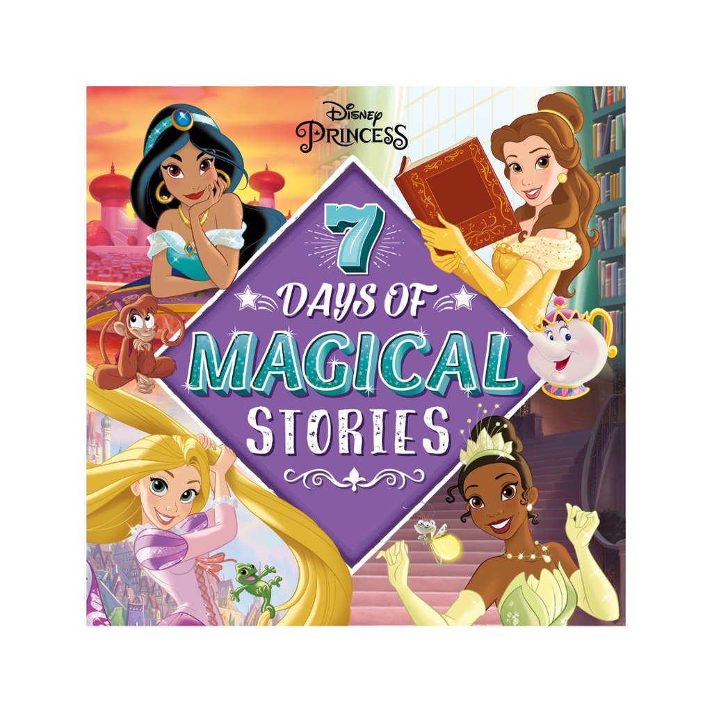 Disney Princess 7 Days of Story Book Collection For Kids (142 Pgs
