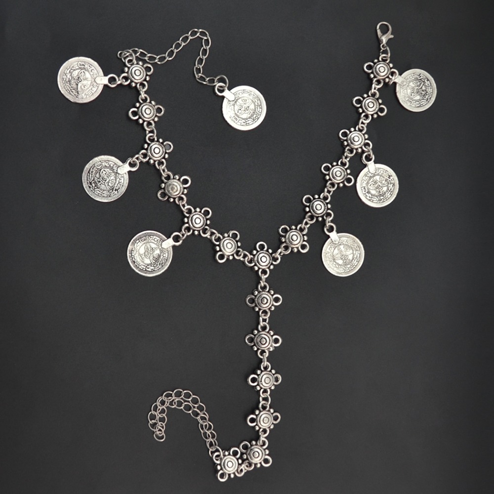 Boho%20Tibetan%20Coachella%20Flower%20Hippie%20Gypsy%20Vintage%20Coin%20Pendant%20Anklet%20Chain%20Barefoot%20Sandals%20Enkelbandje%20-%20Image%204