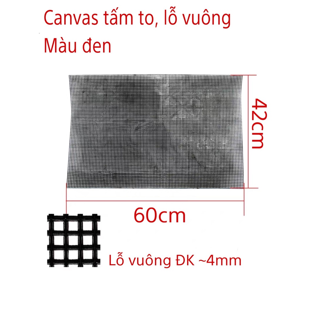 Canvas nhựa lót túi