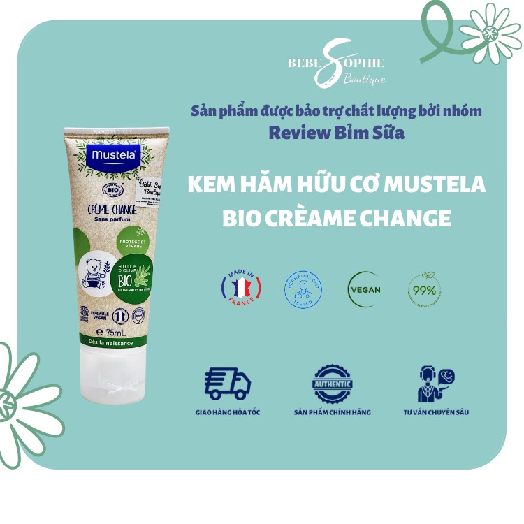Kem hăm hữu cơ Mustela BIO Crèame Change