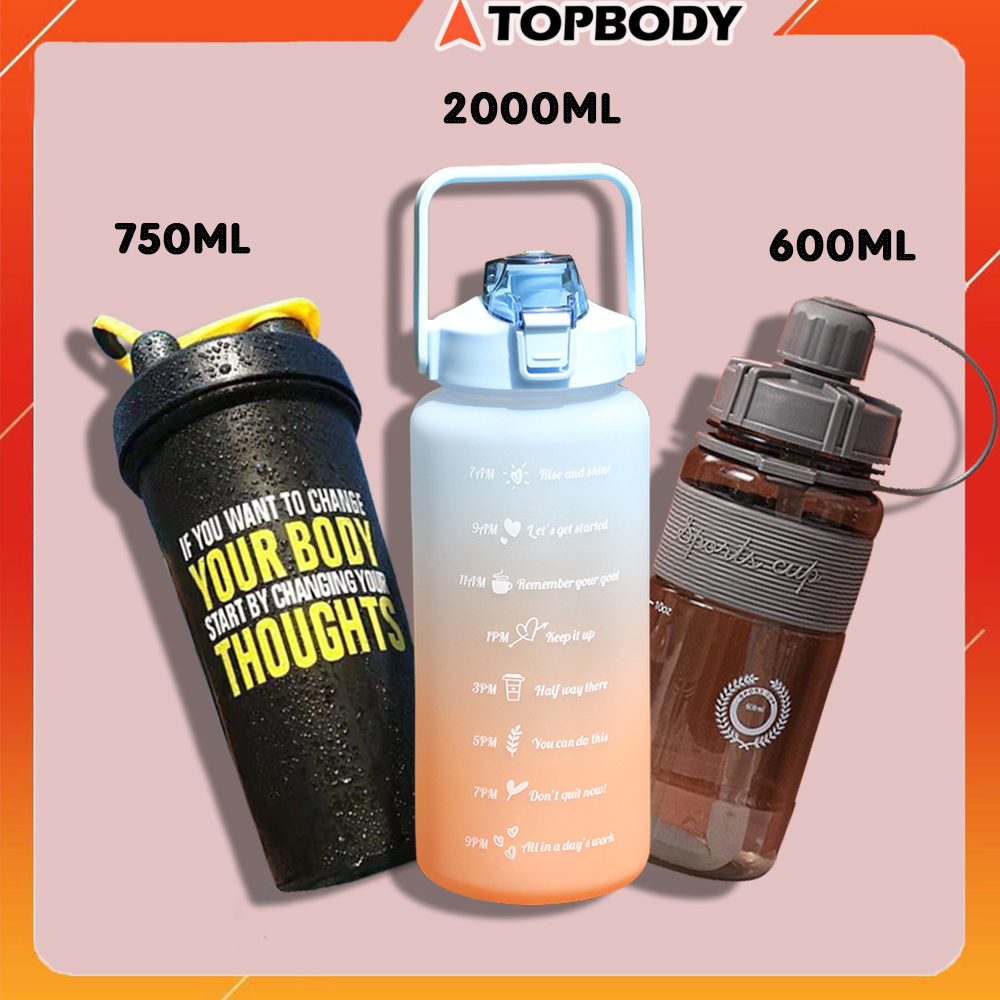 Bình đựng nước có vạch báo giờ dung tích 2000 ml topbody - t2 - bngym02 - ảnh sản phẩm 8