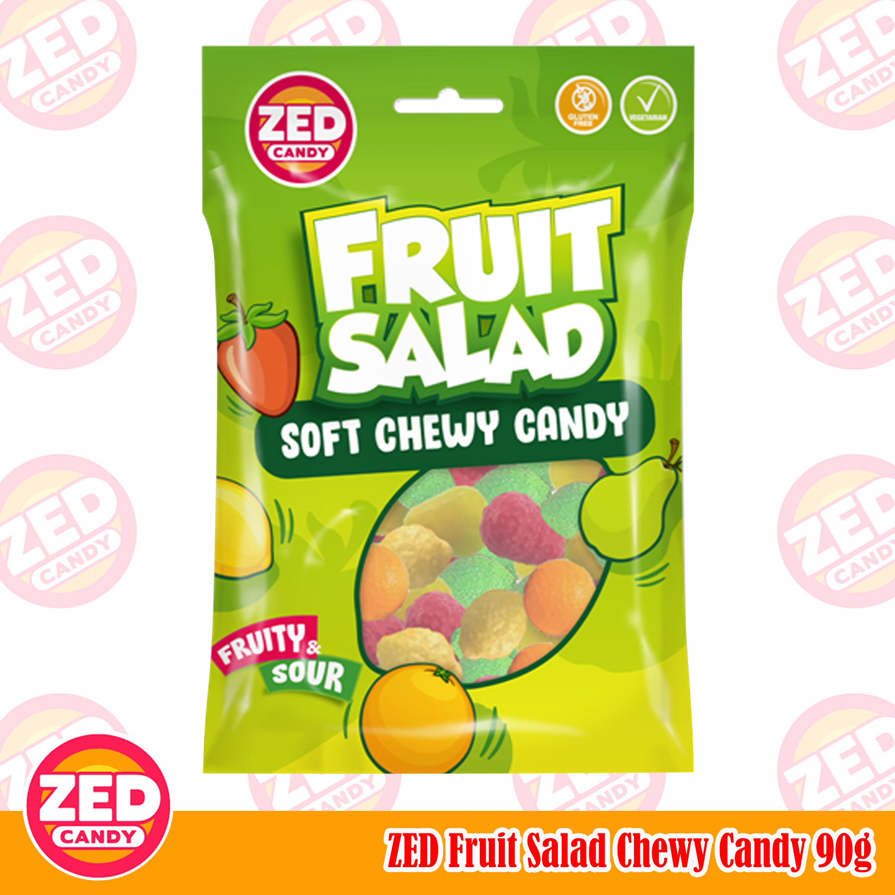 ZED Candy FRUIT SALAD Chewy Candy 90g Lazada PH