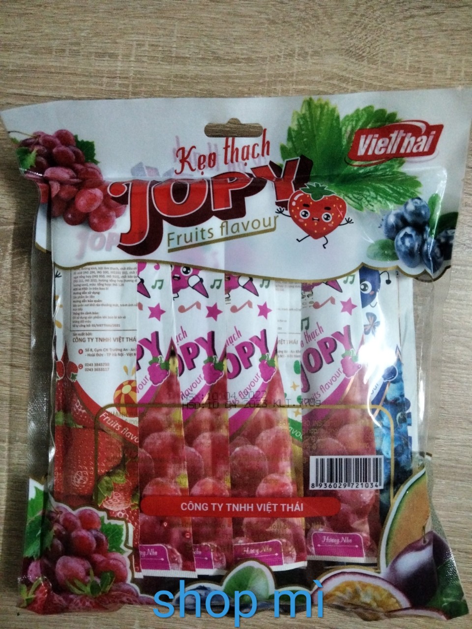 1 thanh thạch trái cây Việt Thái Jopy