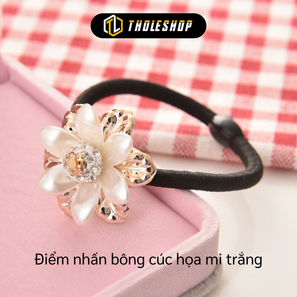 Dây Cột Tóc - Combo 2 Dây Buộc Tóc Cho Nữ Hình Hoa - Dây Thun Buộc Tóc Mềm - Phụ Kiện Tóc