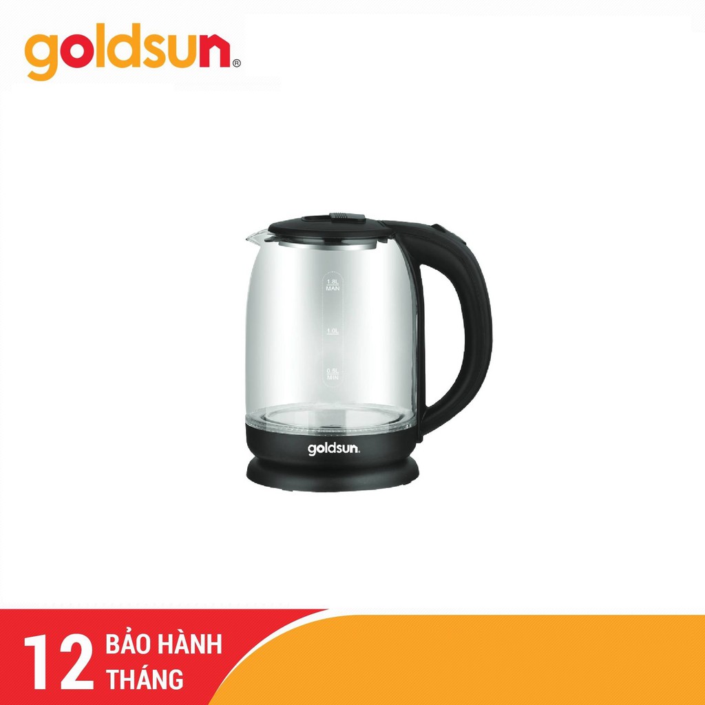 Ấm siêu tốc thủy tinh Goldsun GKT2601G