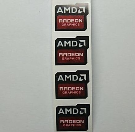 nhãn tem trang trí laptop amd radeon graphics