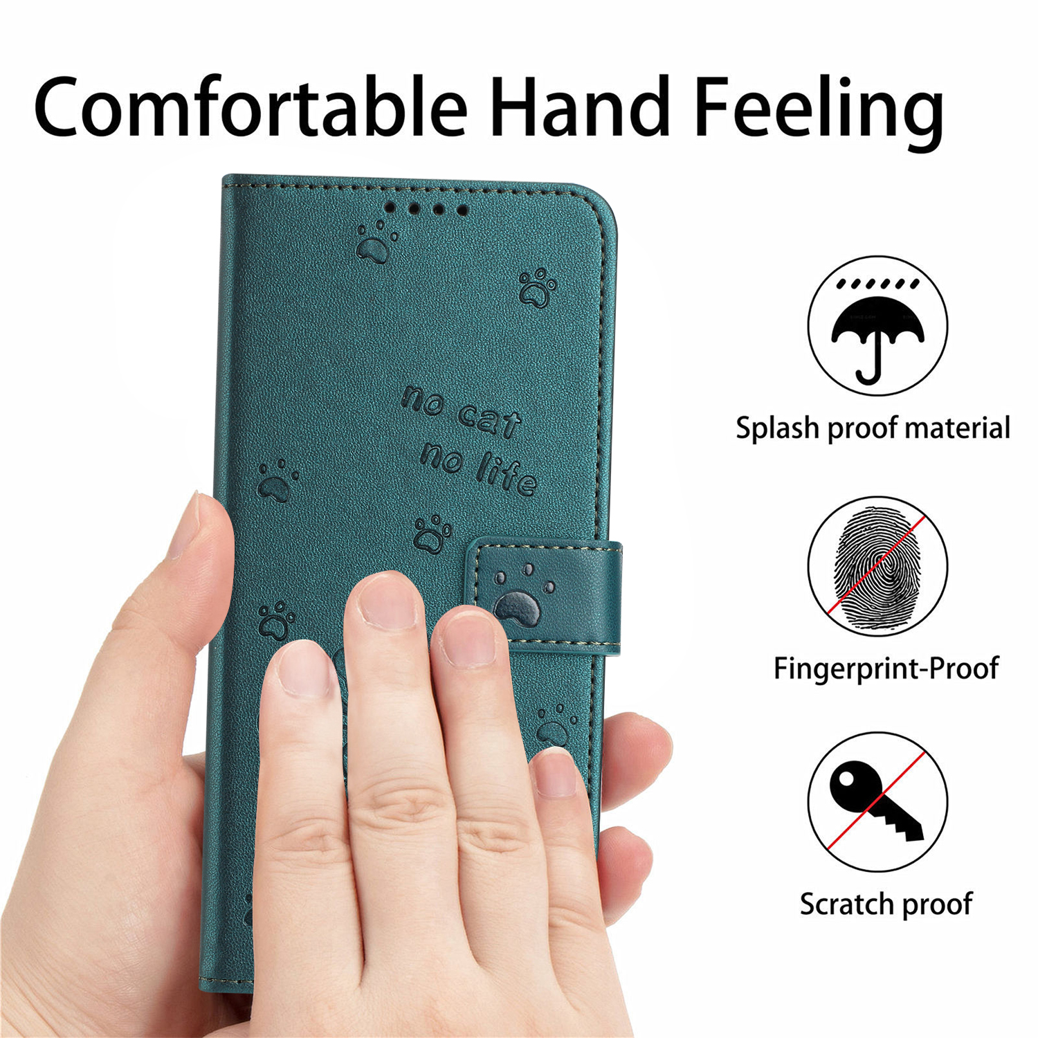 Phone Case for Infinix Hot 50 Pro+ 4G X6880 Hot 50 Pro Plus, Cute Cartoon Cat Flip Wallet PU Leather Book Cover Case Card Slot Design. 
