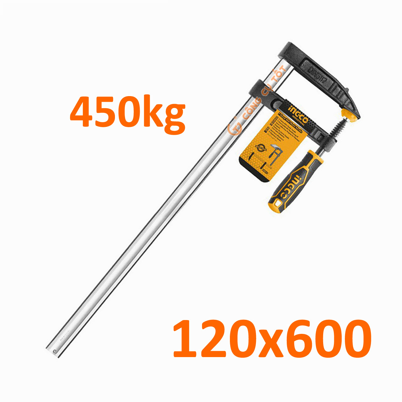 Cảo kẹp gỗ - cảo chữ F Ingco size tùy chọn
