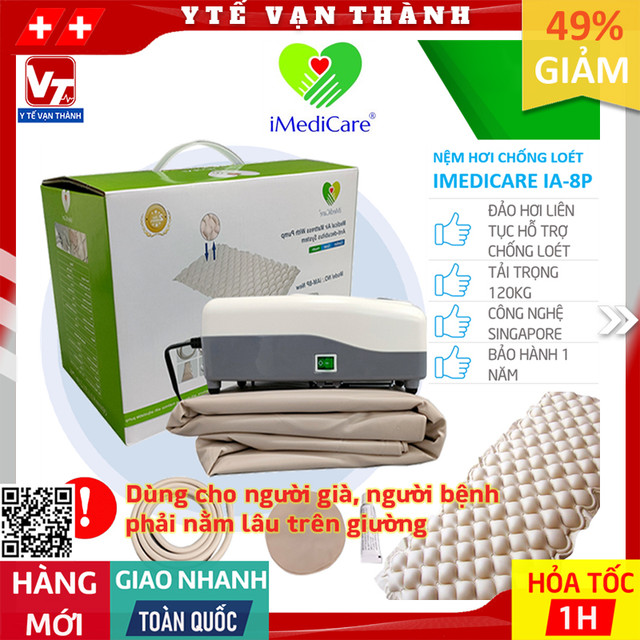 ✅ nệm hơi chống loét imedicare iam-8p | đệm hơi chống loét singapore -vt0376 - y tế vạn thành