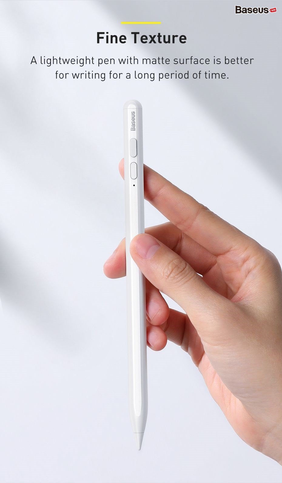 Bút cảm ứng Baseus Smooth Writing Capacitive Stylus dùng cho iPad Pro/ Smartphone/ Tablet Android