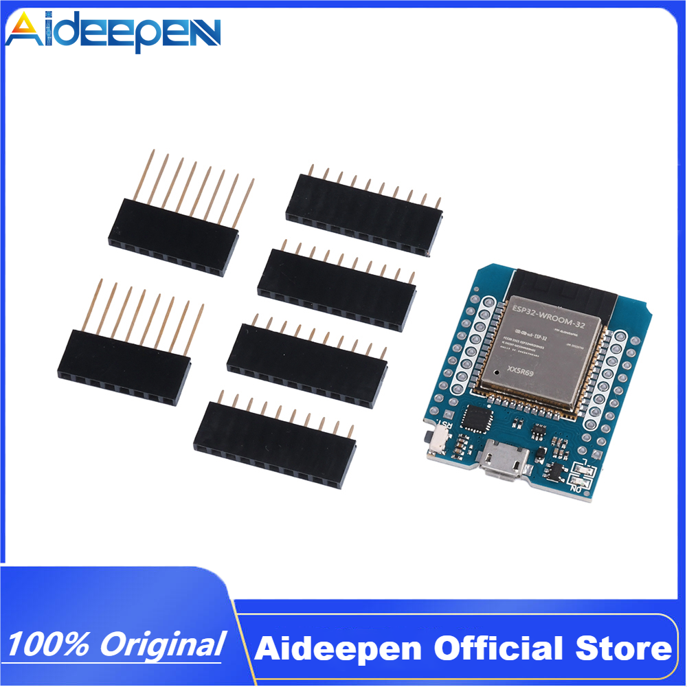 Aideepen ESP32 D1 Mini ESP-32 WiFi+Bluetooth Development Module Board Base on ESP8266 Fully Functional Compatible for WeMos D1 Mini