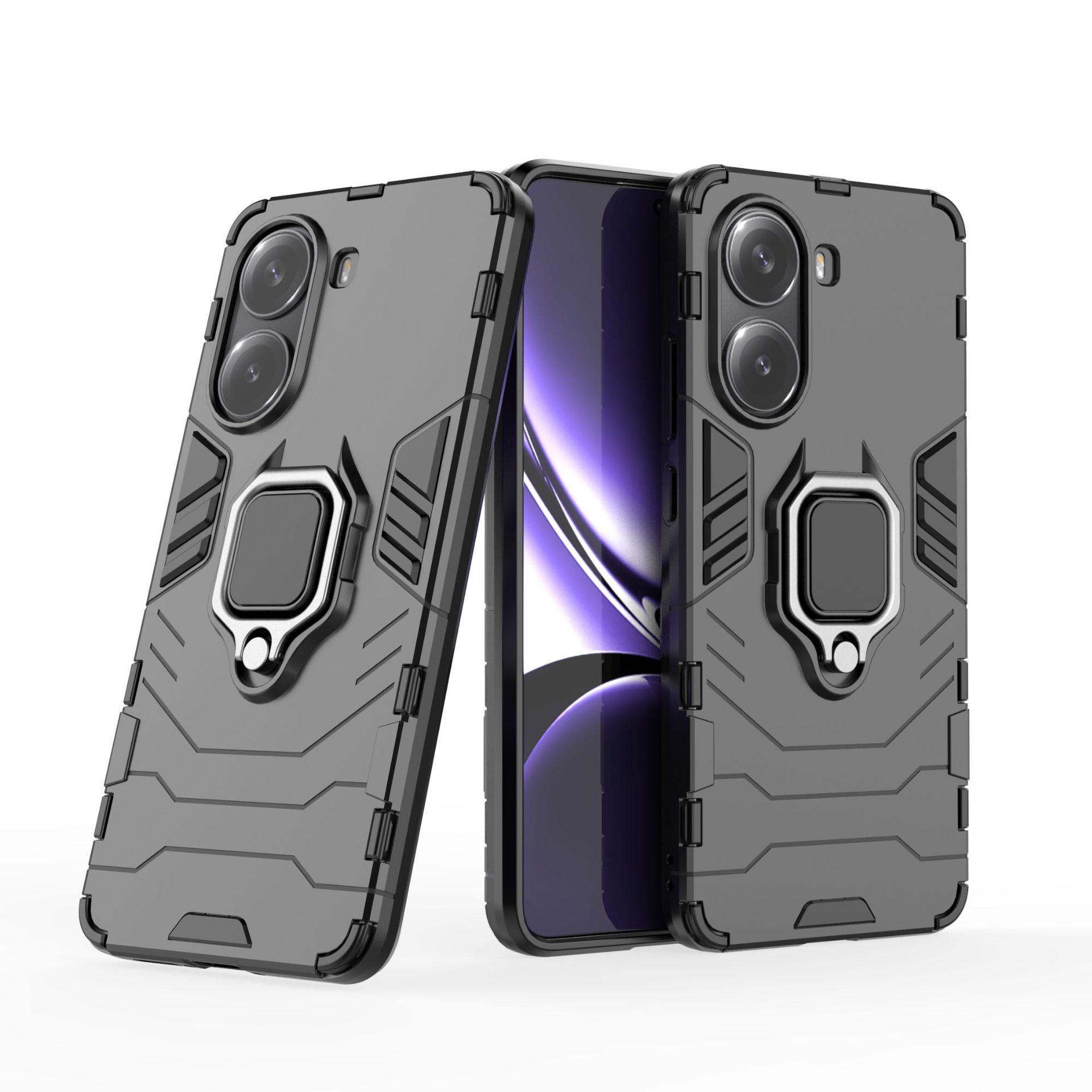 Xiaomi Poco X7 Shockproof Phone Case with Ring Holder.
