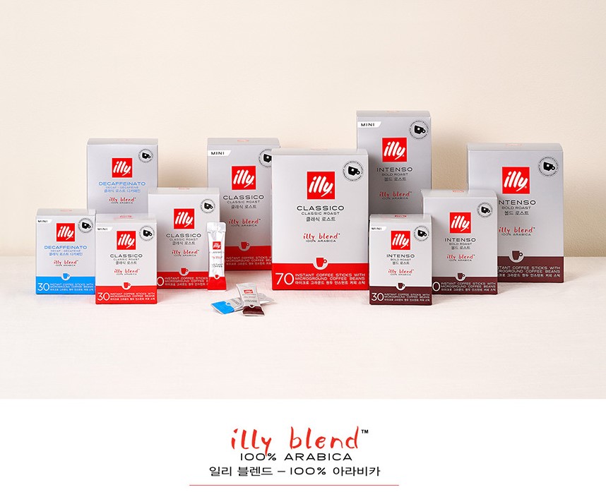 [Illy] Illy Regular Size Coffee Packets, Box of 30 Packs/ Illy Instant Stick Coffee Regular 30 Packs