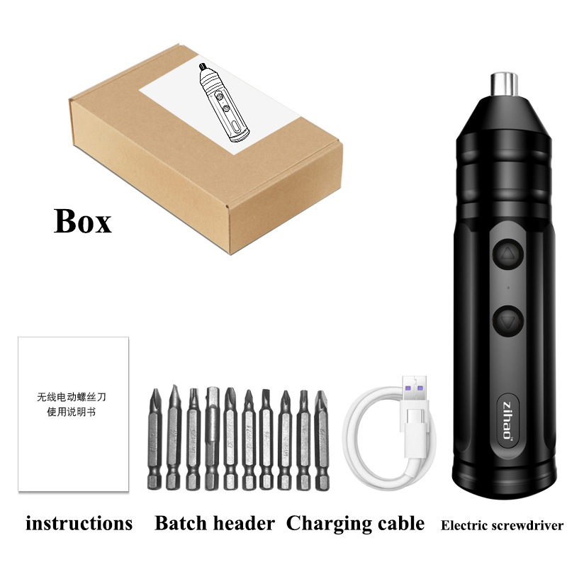 Electric Screwdriver Set 4.2V Battery screwdriver Mini folding USB lithium rechargeable screwdriver