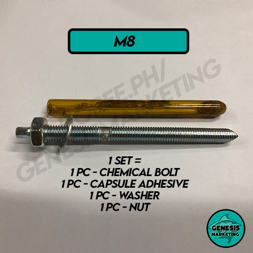 chemical bolts 8mm to 20mm SET / Chemical Anchoring / Chemical Anchor