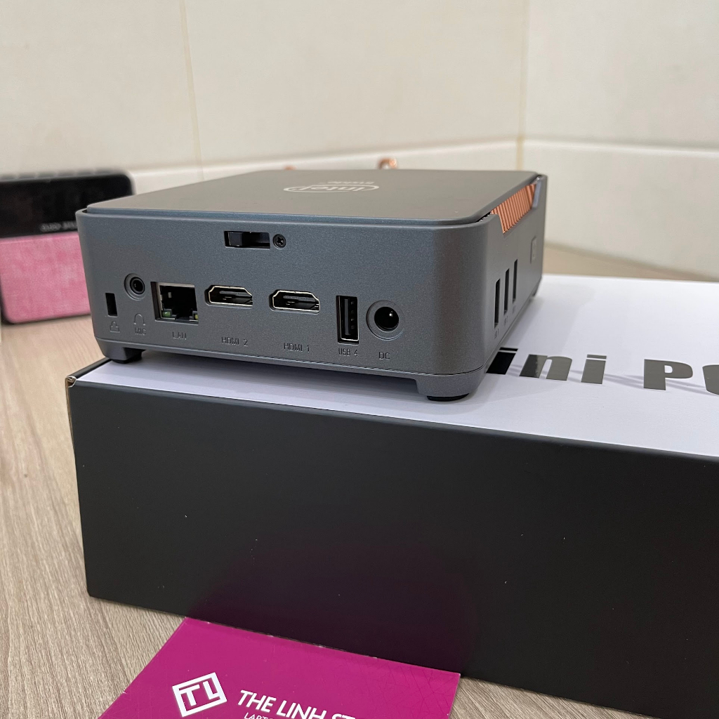 Máy tính Mini PC Intel NUC AK3V mới FullBox - intel J3455 ram 8G nhỏ gọn