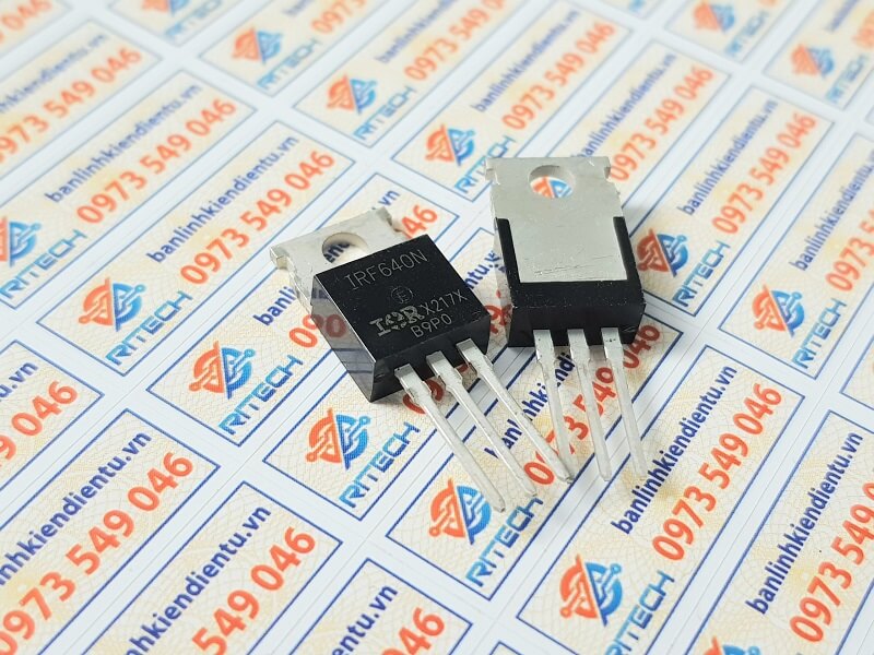 Irf640 irf640n 640 mosfet kênh-n 18a 200v to-220