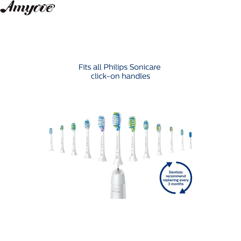 4pcs Philips Sonicare C2 Optimized Plaque Control Hx9023/65 Replacement Brush Head C2