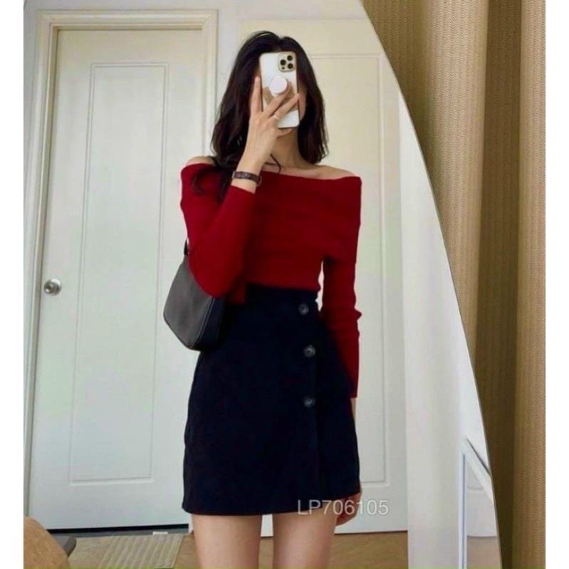 ÁO TRỄ VAI LEN TĂM THU ĐÔNG MỚI NHẤT W1