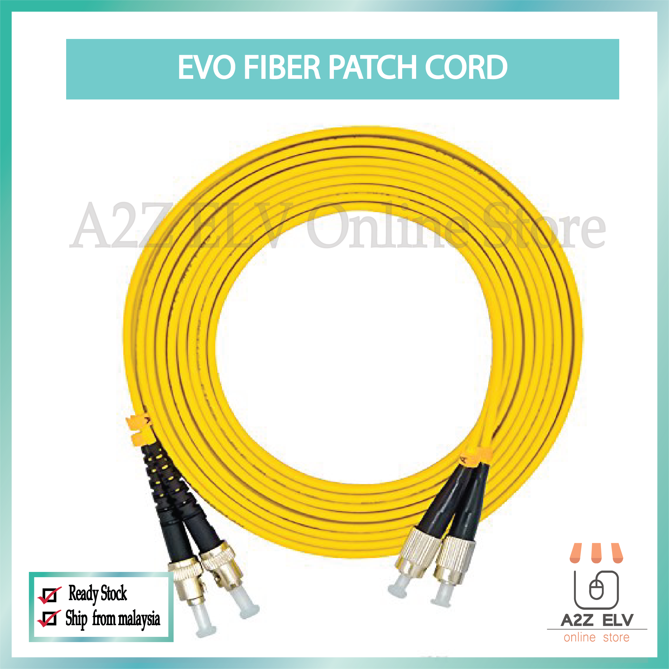FC/UPC to ST/UPC SM 9/125μm Duplex 2.0mm/3.0mm 3M Fiber Patch Cord | Lazada